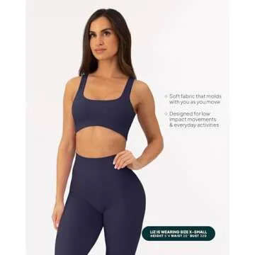 PAVOI ACTIVE Curve Hem Scoop Neck Sports Bra - Medium Support for Women