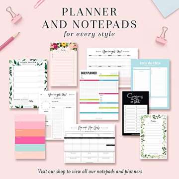Bliss Collections Monthly Planning Pad, To Do List Notebook - Undated Tear-Off Sheets Notepad - Work Calendar, Organizer, Scheduler for Goals, Tasks - You've Got This (Pink), 12" x 18", 18 Sheets