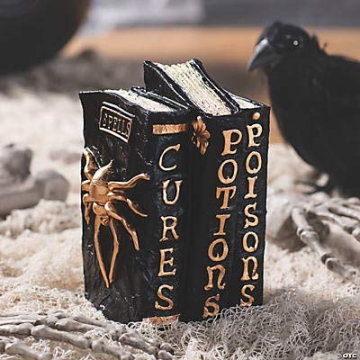 Witch and Wizard Spellbook Halloween Decor for Home