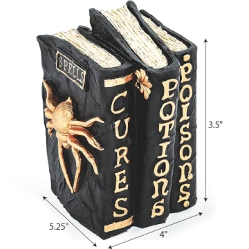 Witch and Wizard Spellbook Halloween Decor for Home