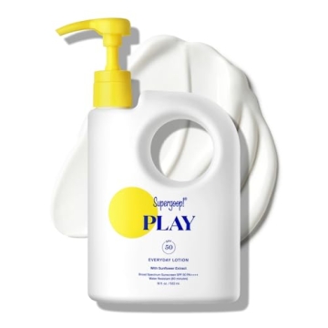Supergoop! PLAY Everyday Lotion SPF 50 - Broad Spectrum Body & Face Sunscreen for Sensitive Skin - G...