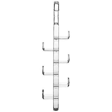 Spectrum Virgo 6-Hook Purse Organizer (Clear) - Hanging Storage for Closet, Wardrobe, Clothes, Handb...