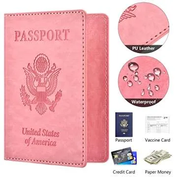Eoehro Passport & Vaccine Card Holder - Compact & Waterproof