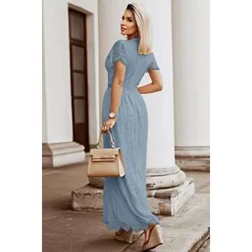 MEROKEETY Floral Lace Wedding Dress for Elegant Occasions