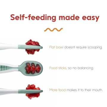 NumNum Baby Spoons Set Self-Feeding BLW Easy Grip