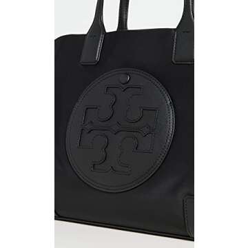 Tory Burch Women's Small Ella Tote, Black, One Size