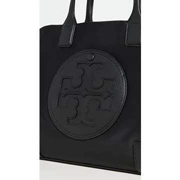 Tory Burch Women's Small Ella Tote, Black, One Size
