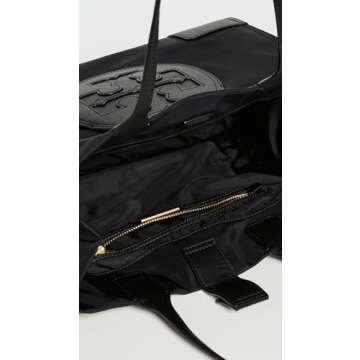 Tory Burch Women's Small Ella Tote, Black, One Size