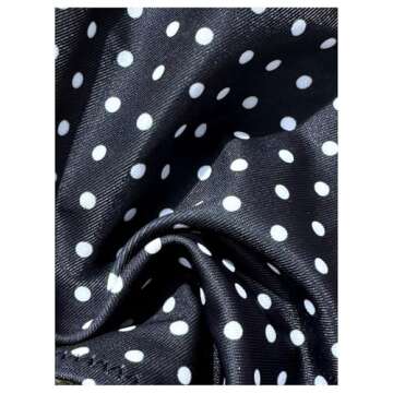 SHENHE Women's Triangle Ruffle Bikini Polka Dots Halter 2 Piece Swimsuit String Bikini Set Black and White Medium