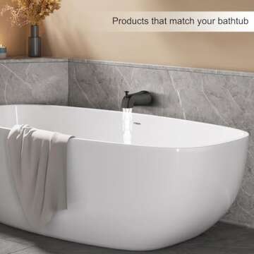 Gold Hao Universal Slip-On Tub Spout - Easy Install, Water Saving