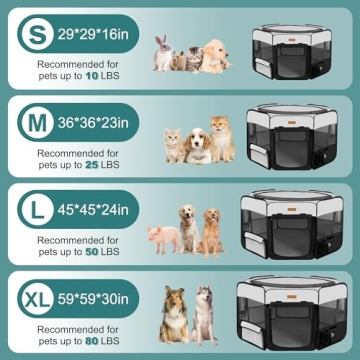 Portable Dog Playpen for Indoor and Outdoor Camping