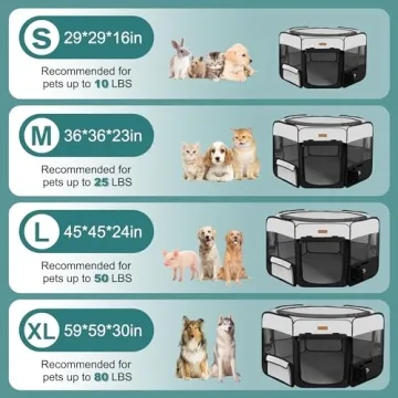Portable Dog Playpen for Indoor and Outdoor Camping