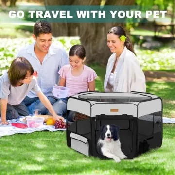 Portable Dog Playpen for Indoor and Outdoor Camping