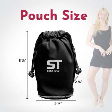 Silky Toes Foldable Travel Portable Flat Comfort Shoes with Pouch (Large 8/9, Gold)