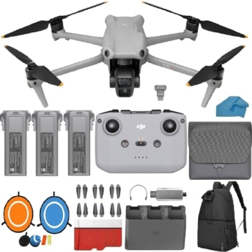 DJI Air 3 Drone Fly More Combo with RC N2 Remote - 4K HDR, 46-Min Max Flight Time, Accessories