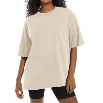 Wrenpies Vintage Oversized Tees for Women - Comfort Meets Style