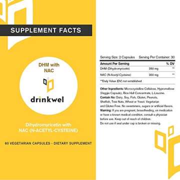 WelEssentials DHM + NAC Supplement for Liver Health