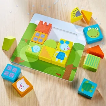 HABA Animal Squares Wooden Puzzle for Toddlers