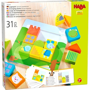 HABA Animal Squares Wooden Puzzle for Toddlers