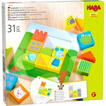 HABA Animal Squares Wooden Puzzle for Toddlers
