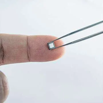 Tweezers, Precision Tweezers Set, Anti-Static Stainless Steel Curved of Tweezers, for Electronics, Laboratory Work, Jewelry-Making, Craft, Soldering, Etc（2 PCS）