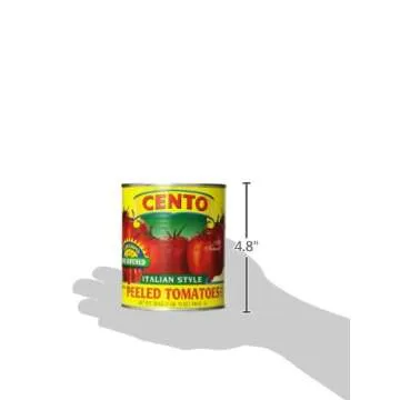 Cento Peeled Plum Tomatoes, Italian Style with Basil Leaf, 28 Oz