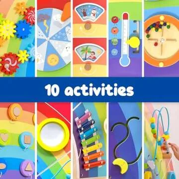 SPARK & WOW Rainbow Activity Wall Panels for Toddlers