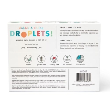 Dabble & Dollop Bath Bombs 100% Natural Fun for Kids