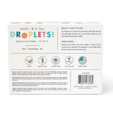Dabble & Dollop Bath Bombs 100% Natural Fun for Kids