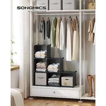 SONGMICS 6 Cube Storage Organizer: Customizable Modular Shelving Solution