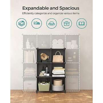 SONGMICS 6 Cube Storage Organizer for Flexible Spaces