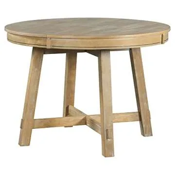 Stylish Merax Round Wood Extendable Dining Table
