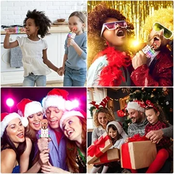 BlueFire 4 in 1 Karaoke Microphone with LED Lights