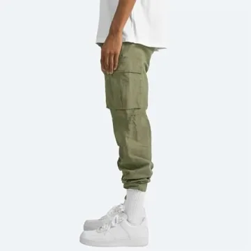 hhaappyy Men's Outdoor Multi-Pocket Cargo Pants for Comfort