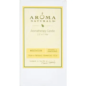Aroma Naturals White Scented Candle for Meditation