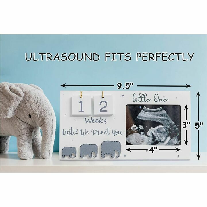 Sonogram Picture Frame with Baby Countdown - Unique Gift