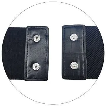 Fashion Women's Wide Waist Belt with Rivets and Buckle