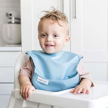Tiny Twinkle Mess-Proof Baby Bib - Eco-Friendly Feeding Essential