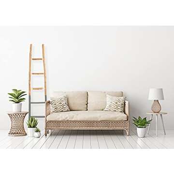 Creative Co-Op Decorative Wood Ladder Misc Furniture, Dark Grey
