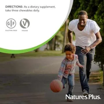 Natures Plus Hema-Plex Iron - 60 Mixed Berry Chewables - 85 mg Elemental Iron - Total Blood Health - with Vitamin C & Bioflavonoids - Vegan, Gluten Free - 20 Servings