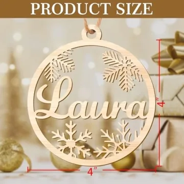 Custom Wooden Christmas Tree Ornaments 2024