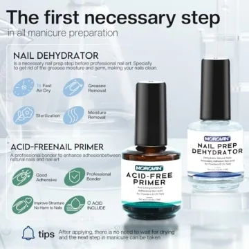 Morovan Nail Dehydrator & Primer Set for Acrylic Gel Nails