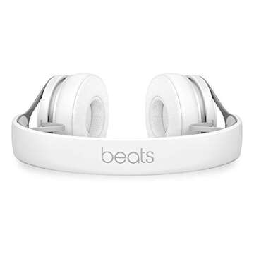 Beats EP Wired On-Ear Headphones - Battery Free for Unlimited Listening, Built in Mic and Controls - White