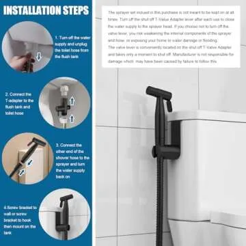 FREDI Handheld Bidet Sprayer - Easy to Install & Adjustable!