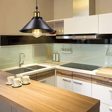 KPWONY Industrial Pendant Light Fixture for Home Decor