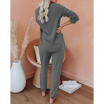 Eurivicy Women's Solid Sweatsuit Set for Everyday Comfort