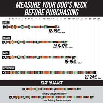 Leash Boss Martingale Collar | Reflective Nylon Collar for Large, Medium, Small Dogs | No Pull Train...