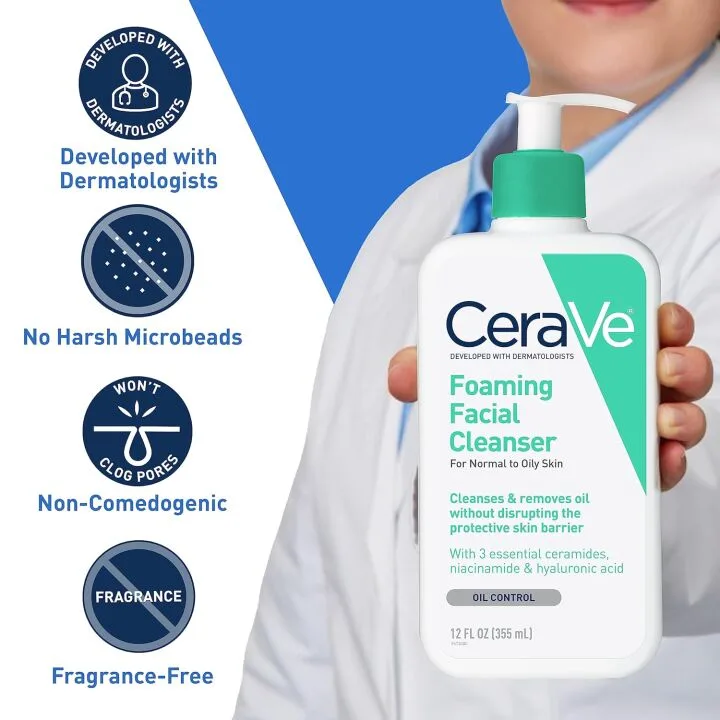 CeraVe Foaming Cleanser for Oily Skin | 19 oz