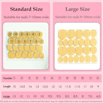 Sun&Beam Nails Adhesive Tabs 25 Sheets for Press On False Nail Tip Gel Glue Double Sided Tape Stickers Waterproof Transparent Strong Sticky (25 Sheets/600 Pcs)