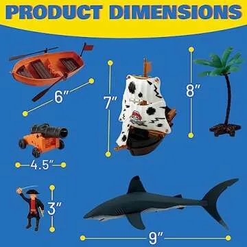 Exciting Liberty Imports Pirate Action Figure Playset